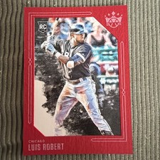 2020 Panini Diamond Kings Red Frame Luis Robert #95 Rookie RC White Sox