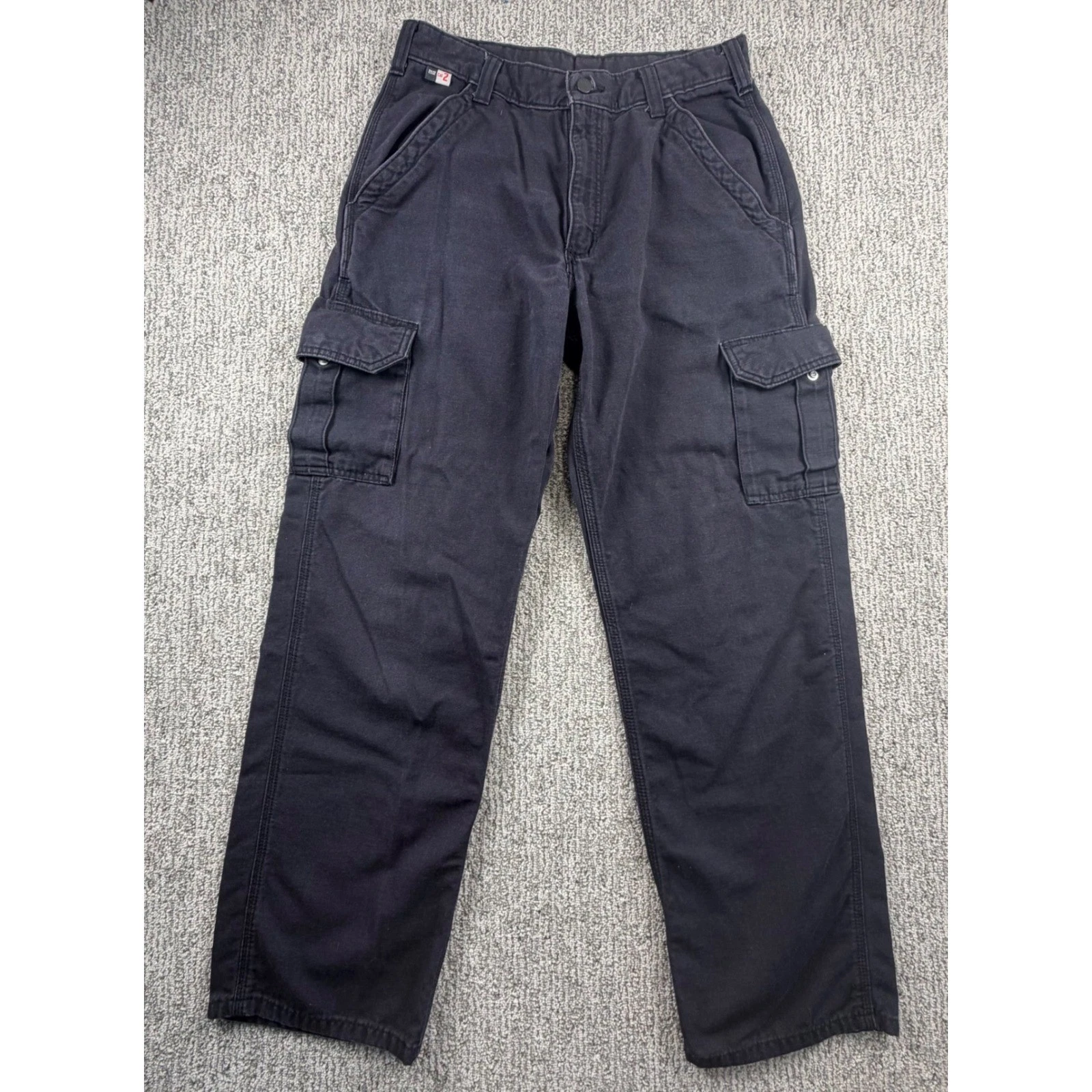 Carhartt Cargo Pants Men 33x32 Black FRB240-BLK Flame Resistant CAT 2 Workwear