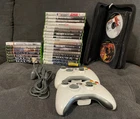 Xbox Original & 360 Bundle 26 Games Lot Wireless 360 Controllers + Charge Cord!