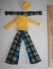 Vintage 70s Petra Von Plasty Germany Barbie Fashion doll clone winter set plaid