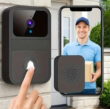 HD Wireless Video Doorbell Smart Phone Door Ring Intercom Security Camera Bell
