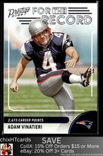 Adam Vinatieri 2023 Panini Prestige For the Record #18 New England Patriots
