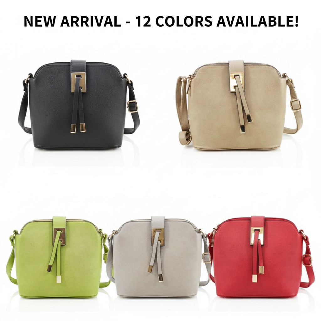 Crossbody Bag – Ladies Shoulder Handbag with Multiple Compartments & Adjustable-image