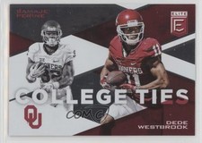 2017 Panini Elite Draft Picks College Ties Dede Westbrook Samaje Perine #10 0l2