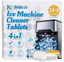 Ice Machine Cleaner Tablets Descaler 32 Pack   Nickel-Safe Countertop Portable