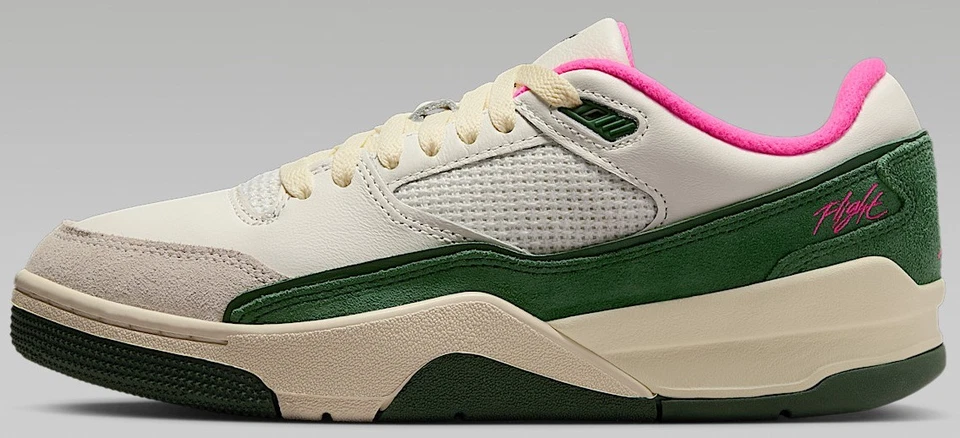 Jordan Flight Court Sail/Fir/Coconut Milk/Pink Blast