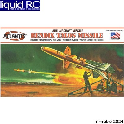Atlantis Models H1808 1/40 Us Navy Bendix Talos Anti-Aircraft Missile Plastic