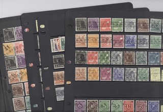 GERMANY Overprints Post WWII Locals & others assortment of Stamps in stock p