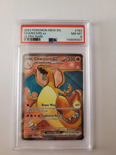 Charizard ex 183/165 Ultra Rare PSA 8 - 2023 Pokemon 151 (5007)