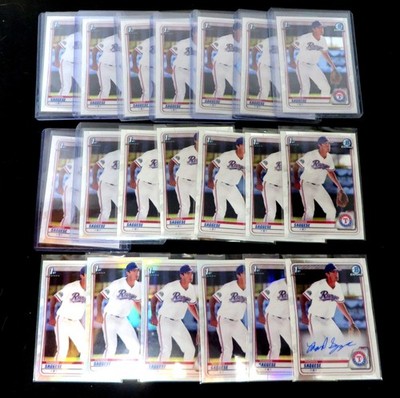 Lot of 20! THOMAS SAGGESE 2020 Bowman Chrome/Refractors/Auto Cardinals #CDA-TSA