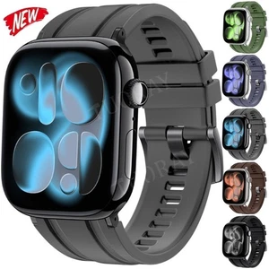 Bande de silicone pour Apple Watch Ultra 3 2 49mm S11 10 9 8 7 6 5 4 3 42/46mm Bracelet