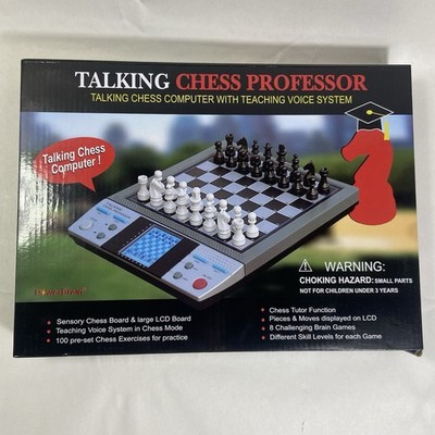 Talking Chess Professor PowerBrain Teaching Voice System 8 Games!