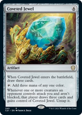 x1 Coveted Jewel R MTG Commander 2021 M/NM, English