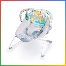 Baby Bouncer Seat Soothing Vibrations Safari Fun Deep Supportive Seat