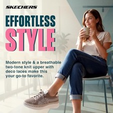 SKECHERS WOMEN'S WILSHIRE BLVD BELLEVUE - SIZE: WOMEN 6.5 EU M36.5 - MOCHA