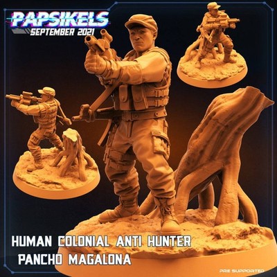Human Colonial Anti Hunter Pacho Magalona | Skull Hunters | PAPSIKELS | 3D Print