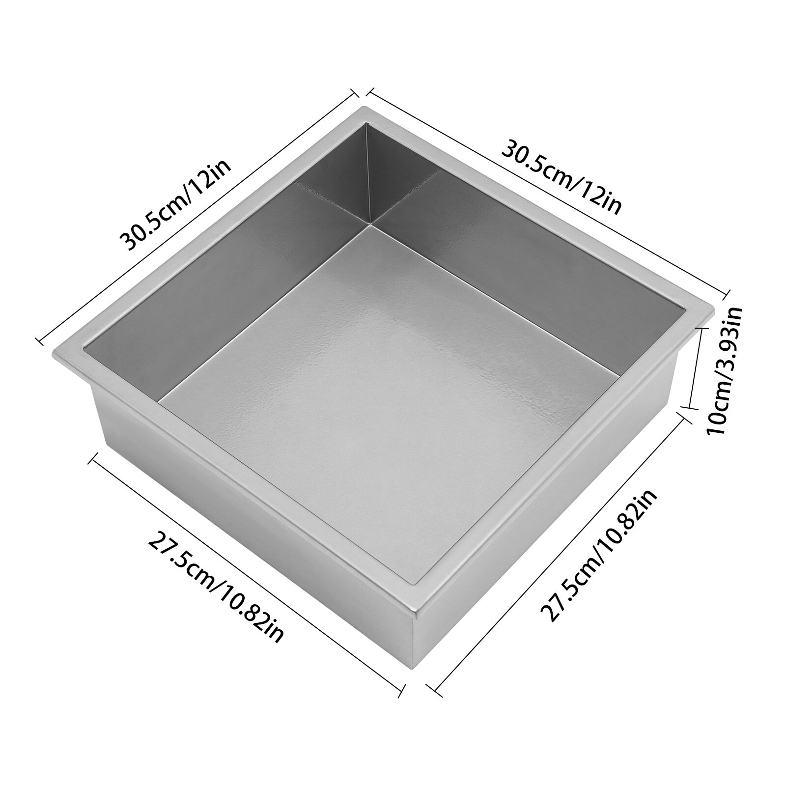 Silver Grey 201 Stainless Steel Preformed Recessed Shower Niche Shelf Waterproof