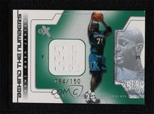 2003 E-X Behind The Numbers Gold Game Used /150 Kevin Garnett #KG-BTNGU HOF 1u6