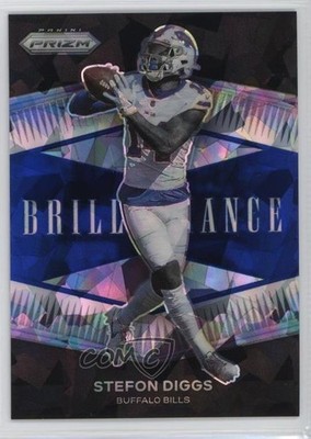 2021 Panini Prizm Brilliance Blue Ice Prizm 15/99 Stefon Diggs #B-18 s1i