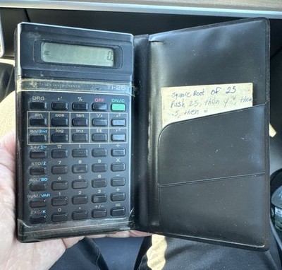 Texas Instruments TI-25 Electronic Calculator Tested Working