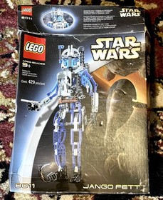 LEGO Star Wars Jango Fett 8011 100% Complete Set Manual 2002 Rough Box -1 Extra
