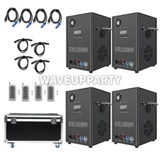 PAIDUN 4Pack 850W Cold Spark Machine Flight Case Wedding DJ Club Firework Effect