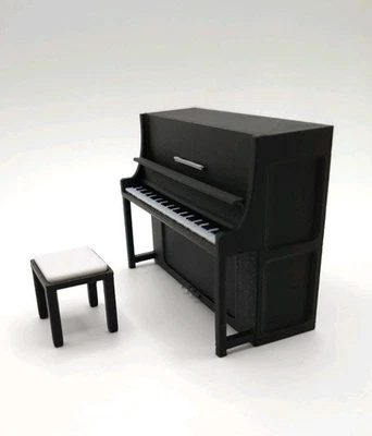 Miniatur Klavier Piano 3D Gedrucktes Modell Musik Deko Geschenk Maßstab 1:24 - Bild 1 von 4