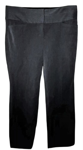 Express Women Editor Dress Work Pants Trousers Slacks Mid Rise Dark Gray Size 4R - Picture 1 of 4