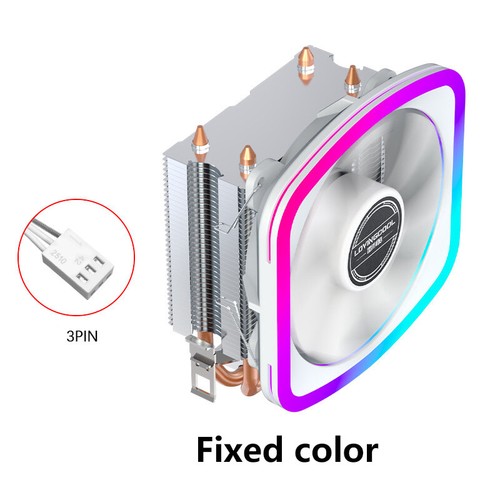 4-Tube Copper CPU Air Cooling Fans For AMD For Intel With ARGB Atmosphere Lamp - Afbeelding 14 van 20