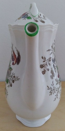 RARE Vintage Royal Doulton “Hampshire” Coffee Pot & Lid Floral/Bird England - Picture 3 of 8