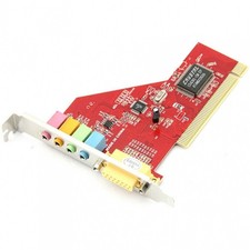 PCI Sound Controller 4 Channels Microphone PC Computer Replacement Audio Card