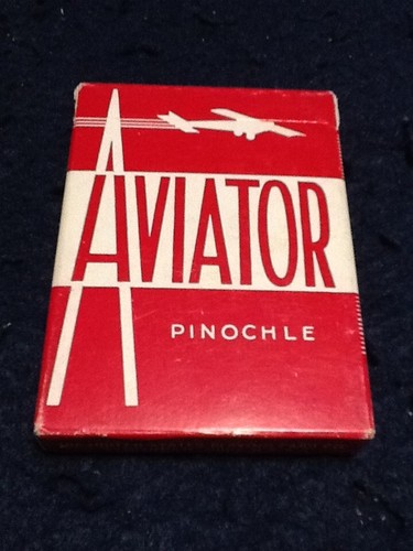 AVIATOR Pinochle Playing Cards ● Two New Sealed Pack ● Vintage ● Blue & Red - Picture 9 of 12