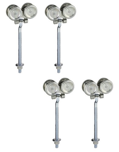 (2) Stanley N174-268 5022 pack Zinc Box Rail Barn Door Trolley Hangers Rollers