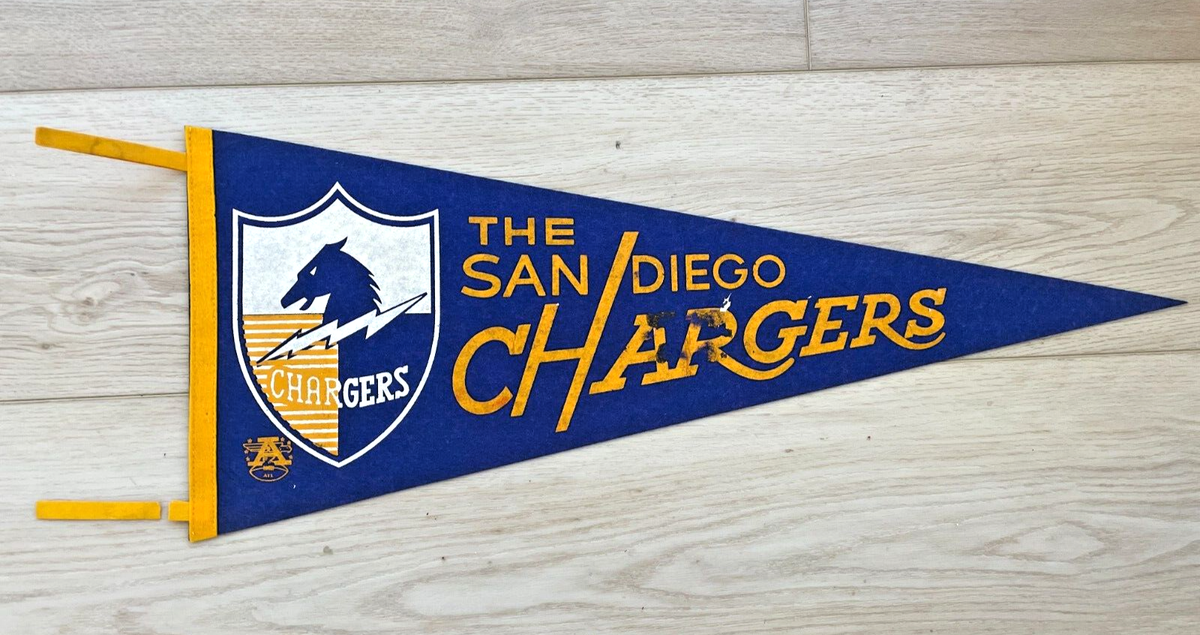 Vintage 1960s San Diego Chargers Horse Colt Logo AFL Full Size