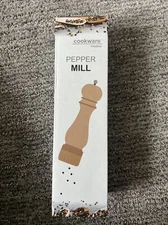 Cookware Creative 8"  Solid Oak Wooden Pepper Mill  Wooden Pepper Grinder