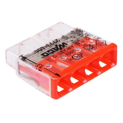 10 x 2773-404 WAGO Compact 4 Way Push Wire Connector 32A