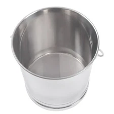 8L/ 14L Stainless Steel Milk Pail Bucket with Lid Stainless Steel Container NEW