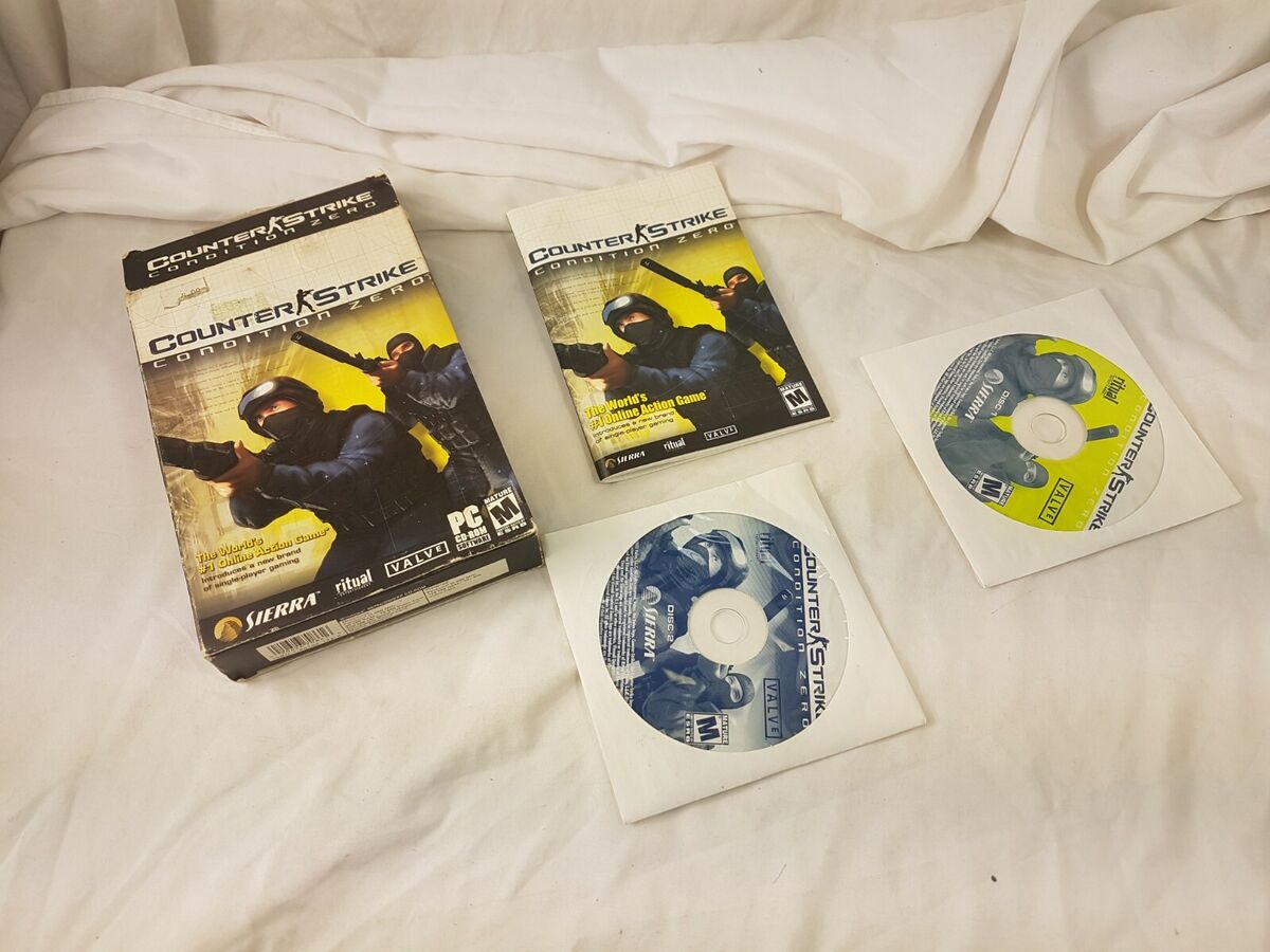 Counter Strike Condition Zero PC CD Game (Valve/Sierra 2004) with CD Key