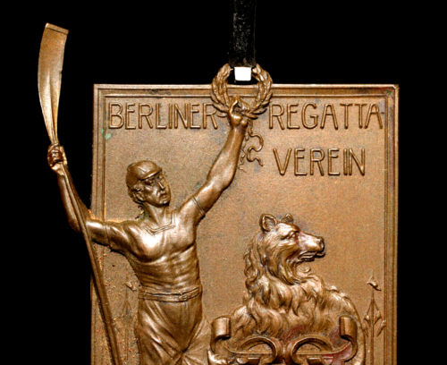 org. Bronze Plakette Medaille Berliner Ruder Regatta Verein Juni 1900 - Bild 2 von 9