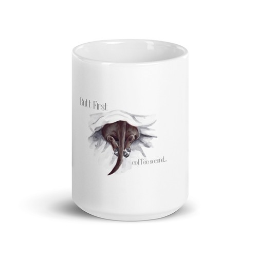 Divertida taza de café Dachshund - Butt 1st, café segundo Wiener perro taza de regalo - Imagen 3 de 4