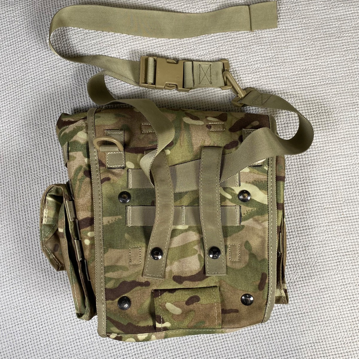 Buy Authentic British Military Woodland DPM PLCE Haversack Pouch Gas Mask Bag Shoulder Sack Field Ammo Sack Great Britain Online In India - Foto 6