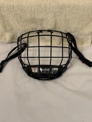 Reebok FM 5K Steel Helmet Face Mask Small Black - Excellent Condition