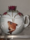 Hard to Find Vintage HAND PAINTED KOI FISH LILY PAD SUGAR & CREAMER Hand Painted — photo 6