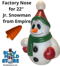 Factory Carrot Nose for Blow Mold Empire General Foam 22" Jr. Snowman