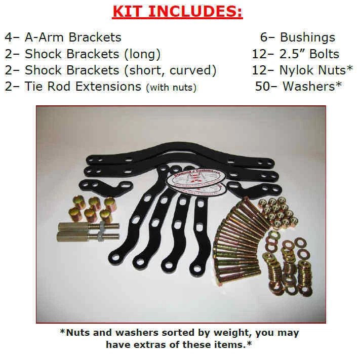 E-TON Viper 90 or 50 A-arms & Shocks ATV +6 inch Widening Kit - Image 2 of 4