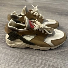 Nike x Stussy Air Huarache LE Desert Oak Brown Tan Comfort Shoes Sneakers Mens 9