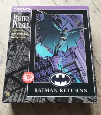 SELTENES ''''BATMAN RETURNS'''' 1992 Film Poster Puzzle Größe 2x3 Fuß ungeöffnet 300 Teile