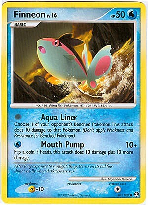 Pokemon Diamond and Pearl Stormfront Card - Finneon (C) 61/100