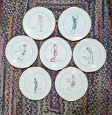 LENOX Set of 7 LPGA Plates 10.5" - Made in USA