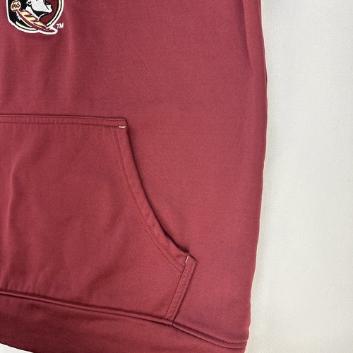 FL State University Seminoles Champion Hooded Active Sweatshirt Men M Burgundy - Picture 5 of 13